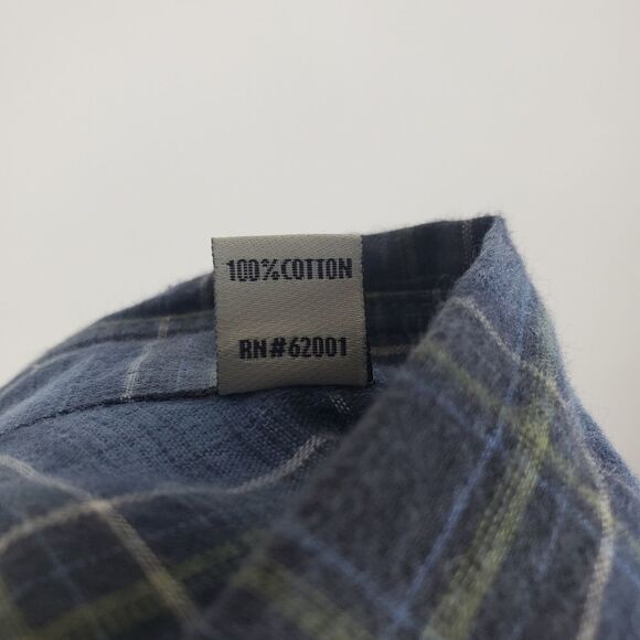 COASTAORO Plaid Long Sleeve Button Down Shirt Multi Color Collared Casual Dress - Picture 4 of 5